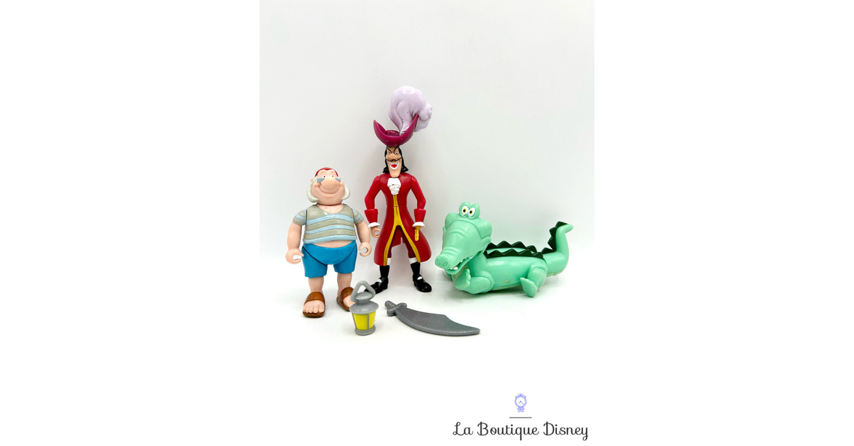 Figurines Capitaine Crochet Monsieur Mouche Tic Tac Crocodile Disney